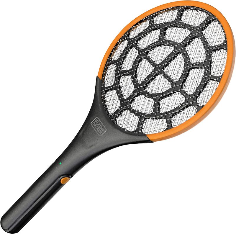 Photo 1 of BLACK+DECKER Electric Fly Swatter- Fly Zapper- Tennis Bug Zapper Racket- Battery Powered Zapper- Electric Mosquito Swatter- Handheld Indoor & Outdoor- Non Toxic, Safe for Humans & Pets
