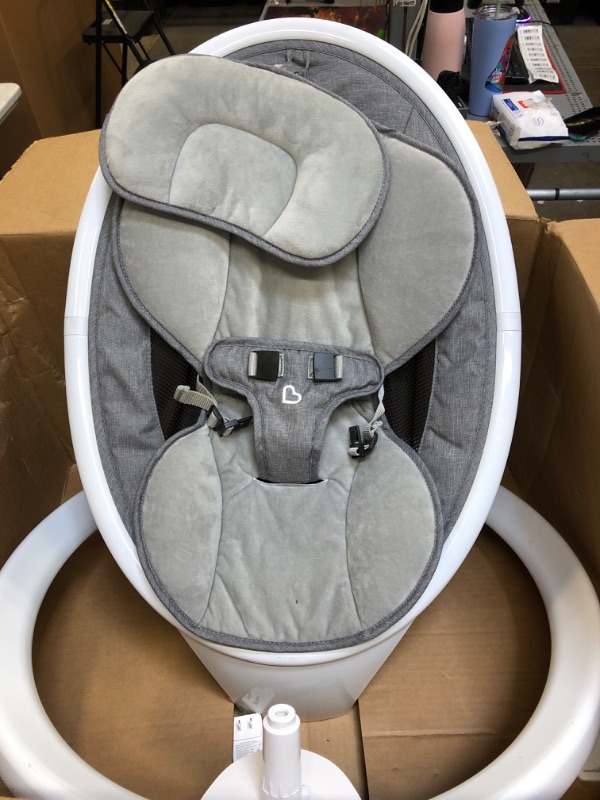 Photo 2 of Munchkin Bluetooth Enabled Lightweight Baby Swing with Natural Sway in 5 Ranges of Motion, Includes Remote Control
SLIGHTLY DIRTY