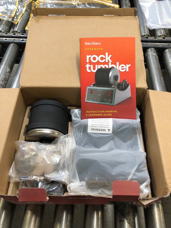 Photo 2 of Advanced Professional Rock Tumbler Kit - with Digital 9-Day Polishing Timer & 3 Speed Settings - Turn Rough Rocks into Beautiful Gems : Great Science & STEM Gift for Kids All Ages : Geology Toy