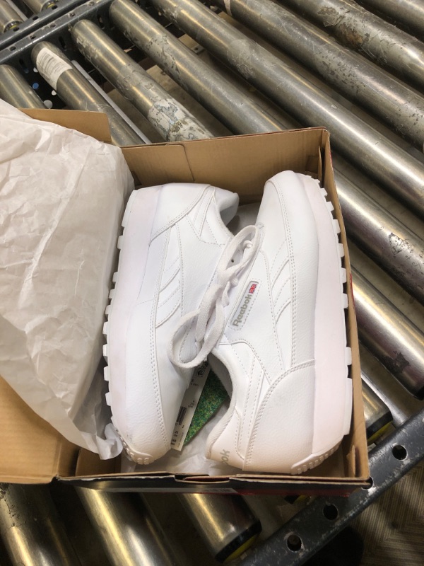 Photo 2 of Reebok Women's Classic Renaissance White / Steel Ankle-High Leather Sneaker - 9M