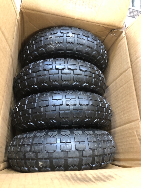 Photo 1 of 4 pcs black toy tires 