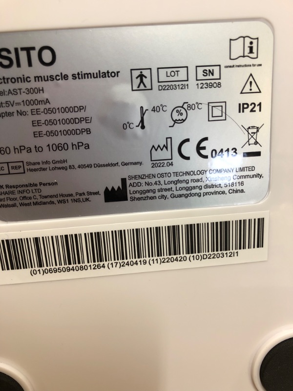 Photo 1 of Foot Circulation Stimulator - FSA/ HSA Eligible Electrical Nerve Muscles Stimulation - Medic Electric Pulse Foot Massager Machine for Neuropathy Diabetic Cramps - TENS Therapy Devices to Relieve Pain foot stimulator device (White)--------like new 