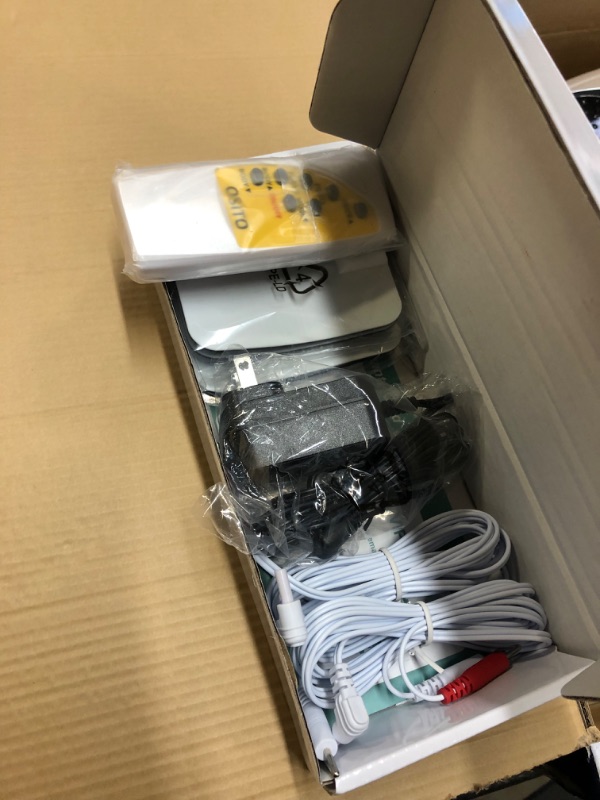 Photo 1 of Foot Circulation Stimulator - FSA/ HSA Eligible Electrical Nerve Muscles Stimulation - Medic Electric Pulse Foot Massager Machine for Neuropathy Diabetic Cramps - TENS Therapy Devices to Relieve Pain foot stimulator device (White)--------like new 