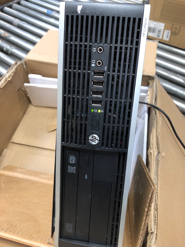 Photo 2 of HP Compaq Pro SFF Business PC,AMD A6-5400B 3.6G, 12G DDR3, 2T HDD, DVDRW, WiFi, BT 4.0, VGA, DP, Win 10 64 Bit-Multi Language (Renewed)--------Cover is coming off on the side due to transit-------missing most items 