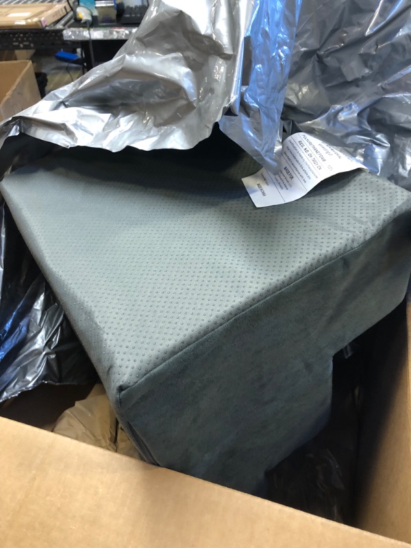 Photo 1 of Pet Stairs Collection– Foam Pet Steps for Small Dogs or Cats, 3 Step Design, Removable Cover – Non-Slip Dog Stairs for Home and Vehicle by PETMAKER (Gray) 3 Step Gray