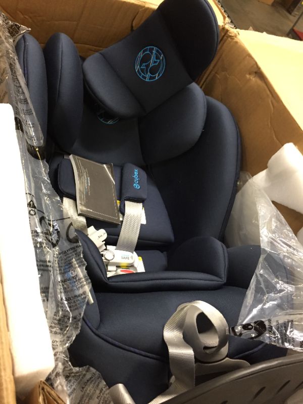 Photo 3 of Cybex Sirona S Rotating Convertible Car Seat with SensorSafe 2.1, Children Newborn to Four Years, Easy Child Load, Infant Baby Toddler Preschooler, Indigo Blue Car Seat Indigo Blue
