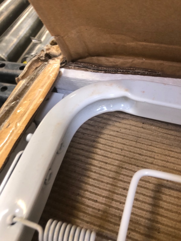 Photo 1 of Dream On Me Synergy 5-In-1 Convertible Crib In White, Greenguard Gold Certified Classic White -- DENT AND SCUFFS ON CORNERS