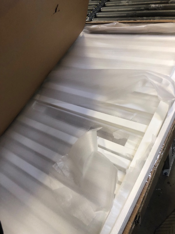 Photo 1 of Dream On Me Synergy 5-In-1 Convertible Crib In White, Greenguard Gold Certified Classic White -- DENT AND SCUFFS ON CORNERS