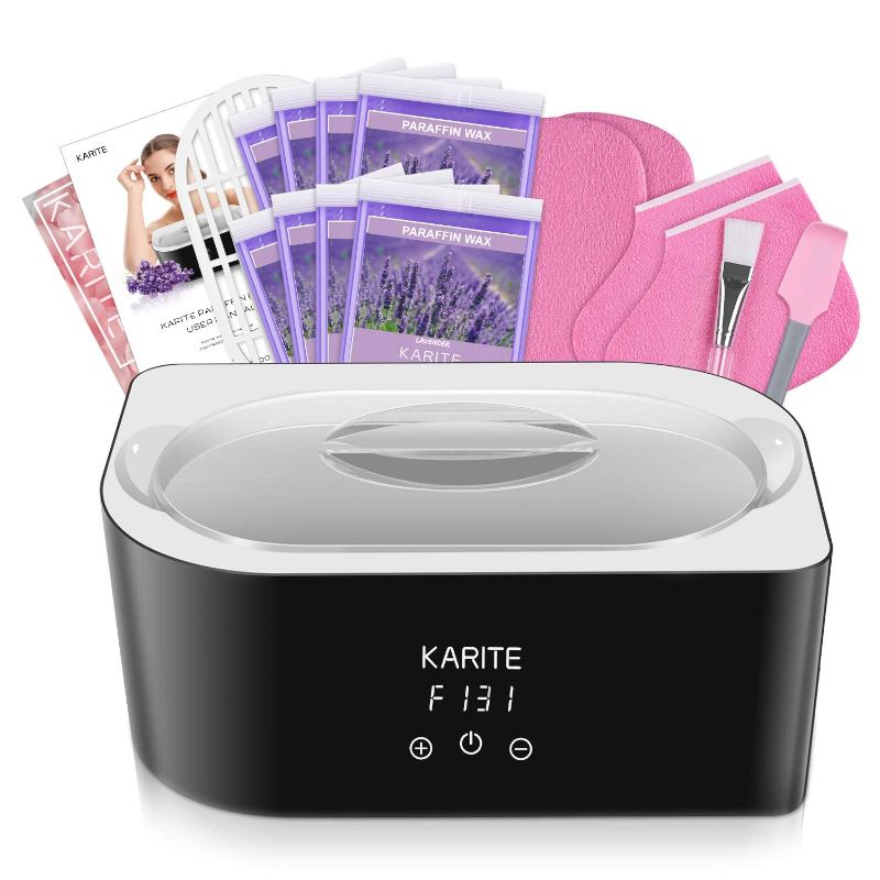 Photo 1 of Paraffin Wax Machine for Hand and Feet - Karite Paraffin Wax Bath 4000ml Paraffin Wax Warmer Moisturizing Kit Auto-time and Keep Warm Paraffin Hand Wax...
