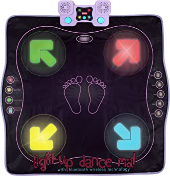 Photo 1 of Kidzlane Light Up Dance Mat for Kids | Wireless Dance Mat with Wireless Bluetooth/AUX or Built in Music | Dance Game for Kids with 4 Game Modes | Dance Mats for Girls & Boys Ages 6-12 Years & Plus