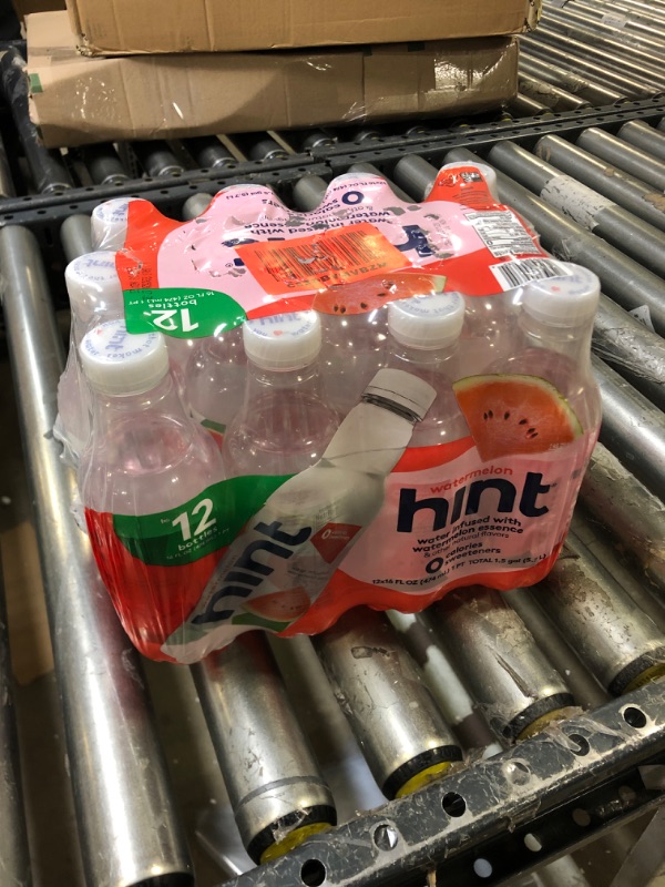 Photo 2 of Hint Watermelon Water - 12 pack, 16 fl oz bottles