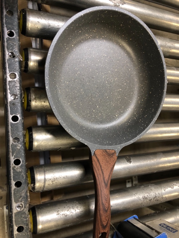 Photo 1 of 10" Frying Pan 2.5" Deep -- Gray with Wood Handle 