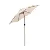 Photo 1 of 9 ft. Steel Market Tilt Patio Umbrella for Outdoor in Beige Solution Dyed Polyester