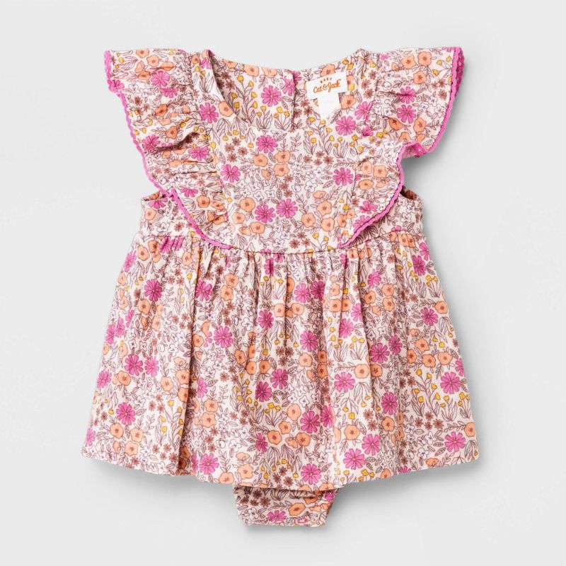 Photo 1 of Baby Girls' Floral Sunsuit SIZE 6-9M