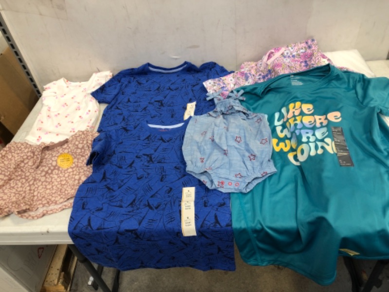 Photo 1 of BAG LOT, ASSORTED TODDLER AND KIDS' CLOTHES BUNDLE, VARIOUS SIZES AND COLORS, SOLD AS IS