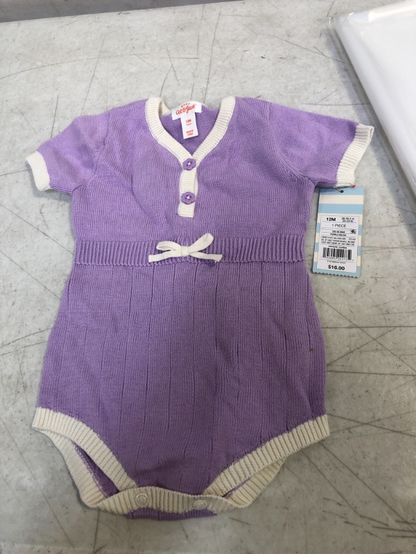 Photo 2 of Baby Girls' Sweater Romper SIZE 12M