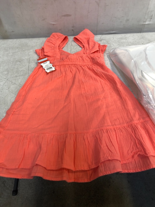 Photo 2 of  Girls' Gauze Flutter Sleeve Dress GIRLS SIZE XS