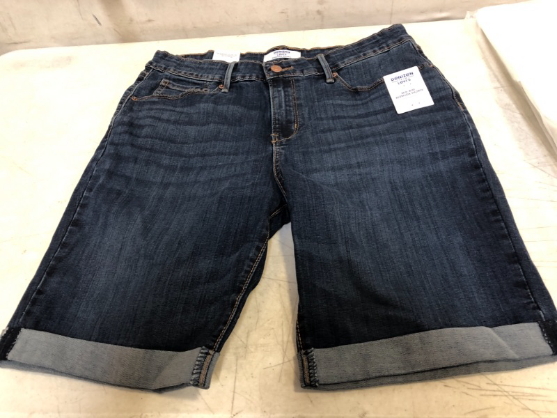 Photo 2 of DENIZEN from Levi's Women's Mid-Rise Bermuda Jean Shorts SIZE 12, 31 WAIST 