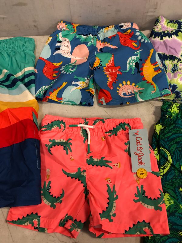 Photo 2 of 5 PC CLOTHING LOT -- SWIMMING TRUNKS FOR BOYS -- SEE PHOTOS FOR SIZES -- SOLD AS IS 