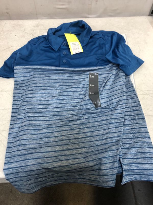 Photo 2 of Boys' Striped Golf Polo Shirt SIZE MEDIUM