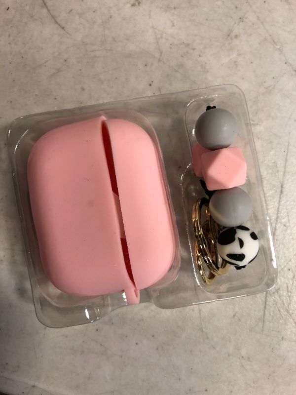 Photo 1 of Youtec AirPods Pro Case,with Keychain/Bracelets Soft Shockproof Cover for Girl Women Man Compatible with AirPods Pro 2019 Charging Case(Pink)
