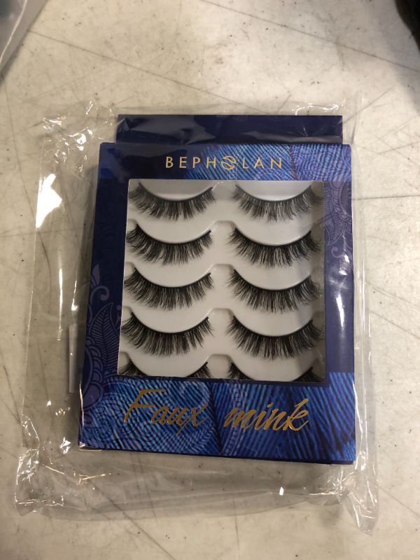 Photo 2 of BEPHOLAN Fake Eyelashes, Cat-eye Lashes, 5 Pairs False Eyelashes Synthetic Fiber Material,XMZ206
