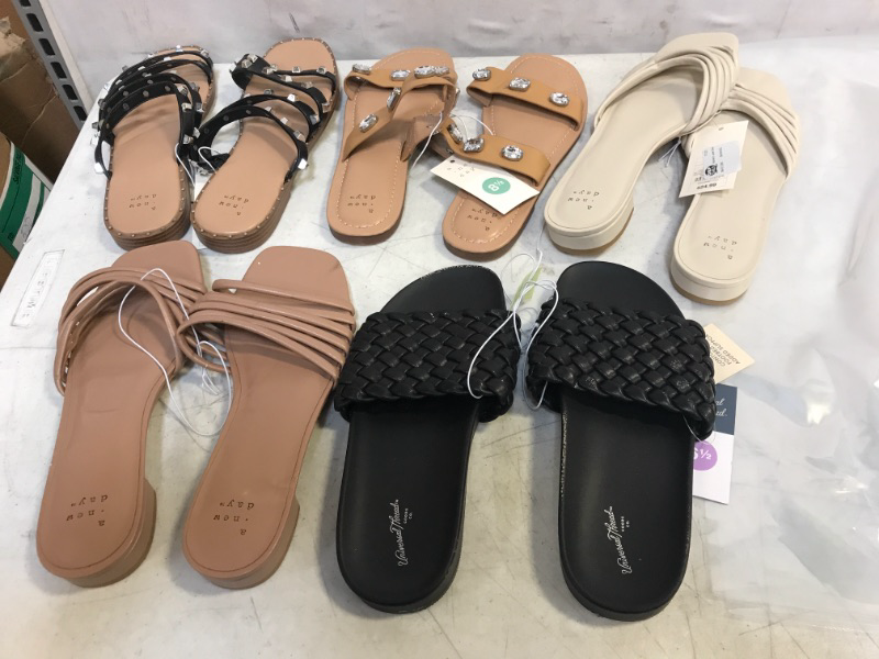 Photo 1 of BAG LOT, ASSORTED WOMEN'S SHOE BUNDLE, VARIOUS SIZES AND COLORS, SHOES SOLD AS IS