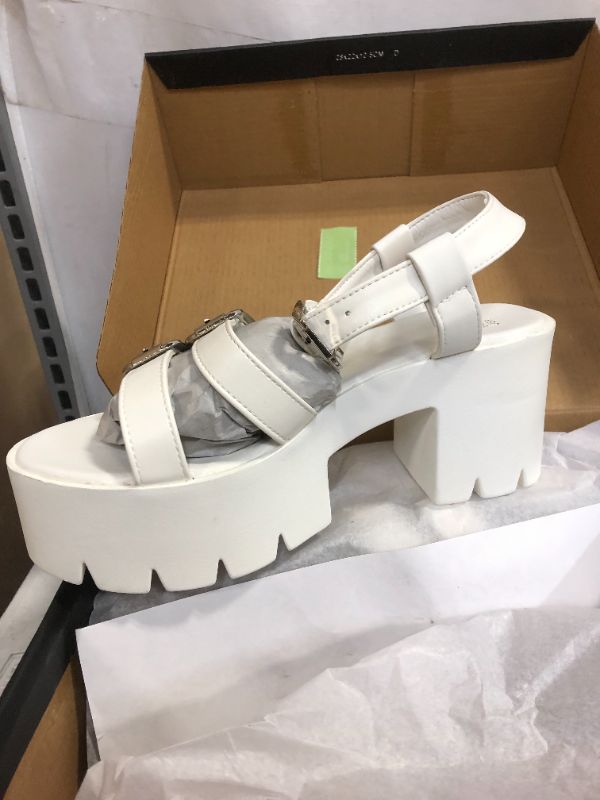 Photo 1 of KEIIYJ Women's Platform Multi Buckle Ankle Strap Chunky Block Heel Sandals(JAFFA30) SIZE 6