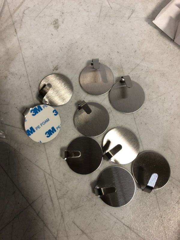 Photo 1 of 1InTheOffice Super Magnetic Hooks, Silver, (9 Pack)