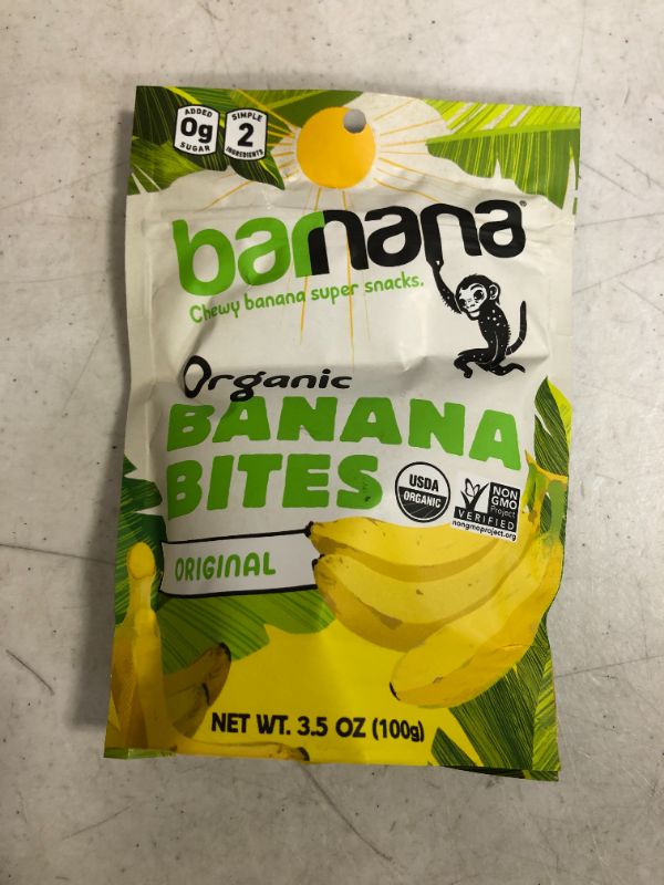 Photo 2 of Barnana Organic Chewy Banana Bites, Original, 3.5 Ounce (Pack of 1) - Packaging May Vary
