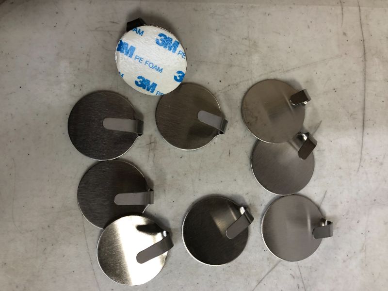 Photo 1 of 1InTheOffice Super Magnetic Hooks, Silver, (9 Pack)