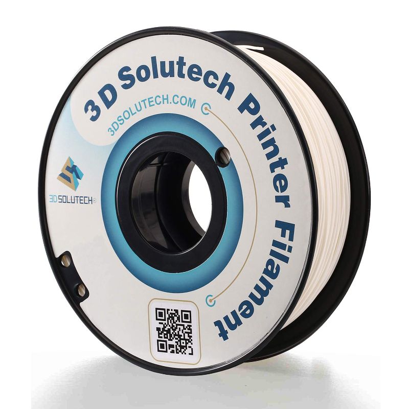 Photo 1 of 3D Solutech Real White 3D Printer PLA Filament 1.75MM Filament, Dimensional Accuracy +/- 0.03 mm, 2.2 LBS (1.0KG) - PLA175RWHT
