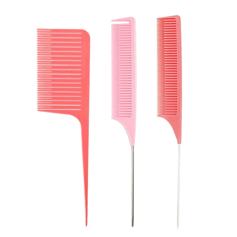 Photo 1 of Bonarty 3 Pieces ABS One-Way Weaving Highlighting Foiling Hair Comb Dyeing Combs
