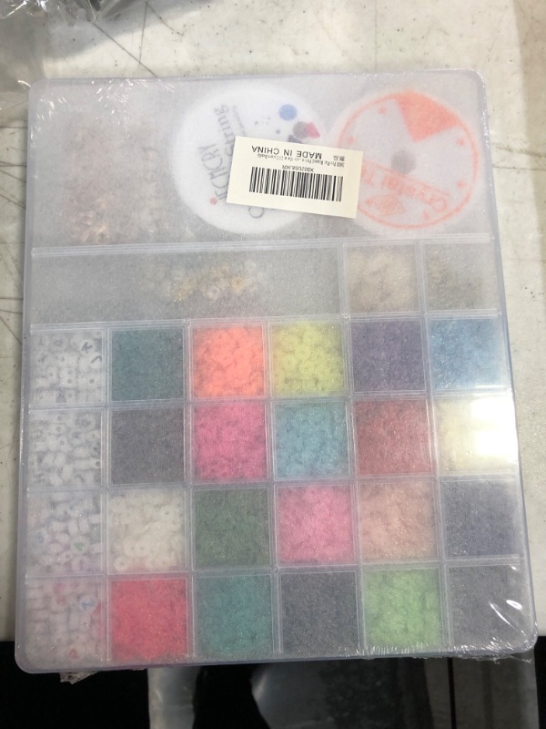 Photo 2 of 5400 Pcs Flat Round Polymer Clay Spacer Beads for Jewelry Making Bracelets Necklace Earring DIY Craft Kit with Pendant and Jump Rings - Creat 20-40 Pack Bracelets (6mm 24 Colors Beads)
factory sealed