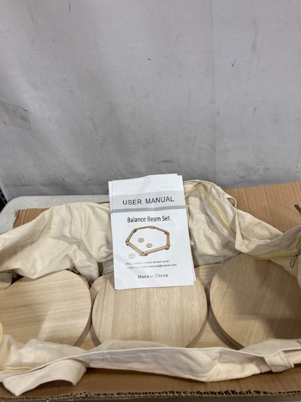 Photo 1 of Balance Beam Stepping Stones Gymnastics Obstacle Course Balance Board Kids, Montessori Toy, Montessori Furniture, Montessori Wooden Furniture, Toddler Gift, Wooden Balance Beam, Gymnastic Beam 6 wooden beam