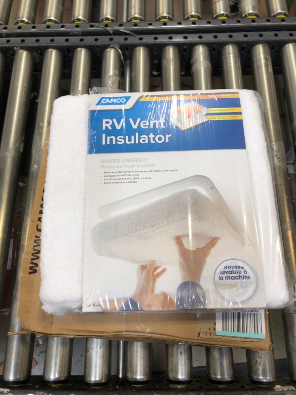 Photo 2 of Camco - 45195-A RV Vent Insulator And Skylight Cover Without Reflective Surface, Fits Standard 14" RV Vents - 45195