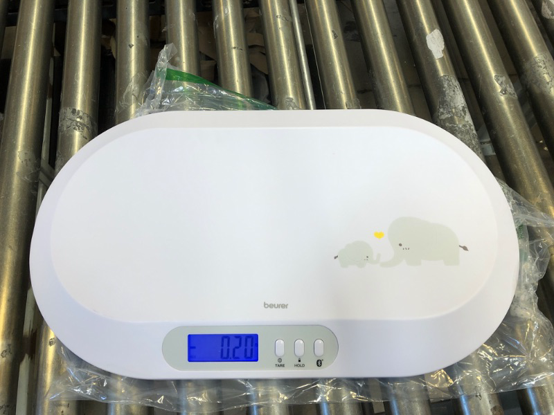 Photo 1 of Beurer BY90 Baby Scale, Pet Scale, Digital, with Measuring Tape, tracking weight with App | For: Infant, Newborn, Toddler /Puppy, Cat - Animals | LCD Display, weighs Lbs/Kg/Oz Highly accurate with Bluetooth/measuring Tape