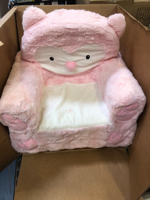 Photo 2 of Animal Adventure - Sweet Seats - Pink Owl Children's Plush Chair