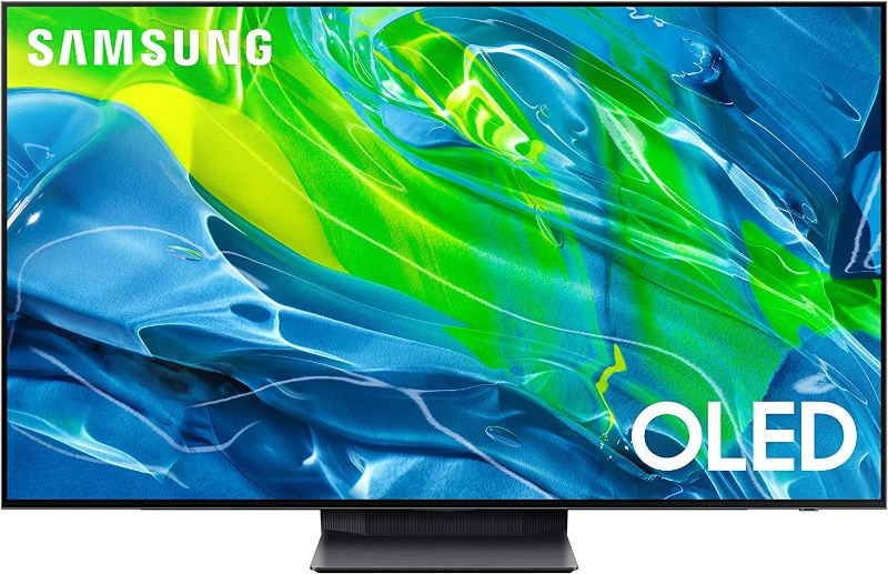 Photo 1 of SAMSUNG 65-Inch Class OLED 4K S95B Series Quantum HDR, Dolby Atmos, Object Tracking Sound, Laser Slim Design, Smart TV with Alexa Built-In (QN65S95BAFXZA, 2022 Model) - bent corner. screen/inner screen damage.
