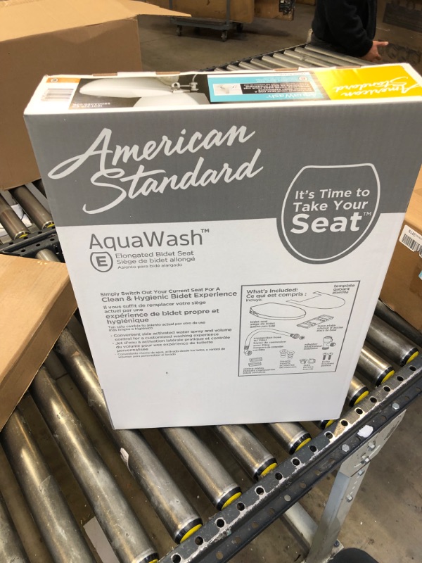 Photo 5 of American Standard 5900A05G.020 Aqua Wash Non-Electric Bidet Seat for Elongated Toilets, 14.9 in Wide x 3.6 in Tall x 21.1 in Deep, White Standard Packaging