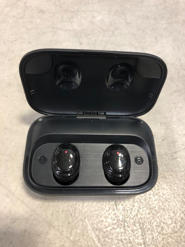 Photo 2 of Wireless Earbuds with Immersive Sound True 5.0 Bluetooth in-Ear Headphones with 2000mAh Charging Case Easy-Pairing Stereo Calls/Touch Control/Built-in Microphones/IPX7 Sweatproof/Deep Bass for Sports
