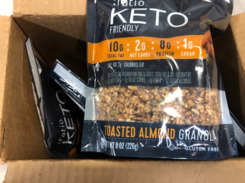 Photo 2 of :ratio Keto Friendly Toasted Almond Granola, 8 oz (Pack of 5) exp 10/13/2022
