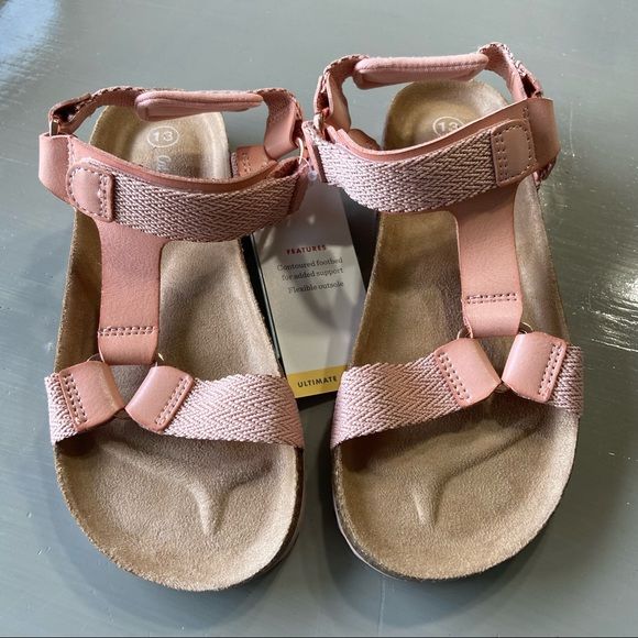 Photo 1 of Girls' Val Footbed Sandals - Cat & Jack Blush 3
