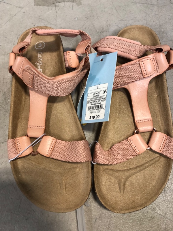 Photo 2 of Girls' Val Footbed Sandals - Cat & Jack Blush 3
