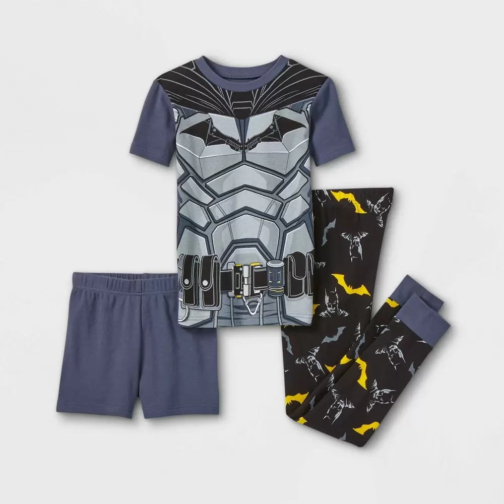 Photo 1 of Boys' Batman 3pc Pajama Set - Gray 8
