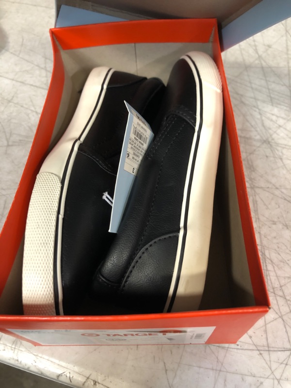 Photo 2 of Boys' Enzo Slip-On Sneakers Cat & Jack Black Size 3