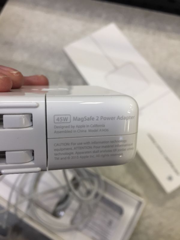 Photo 2 of Apple 45W MagSafe 2 Power Adapter for MacBook Air