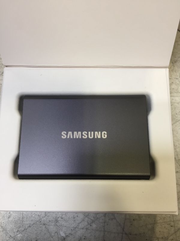 Photo 5 of SAMSUNG T7 2TB, Portable SSD, up to 1050MB/s, USB 3.2 Gen2, Gaming, Students, & Professionals, External Solid State Drive (MU-PC2T0T/AM), Gray Titan Gray 2 TB