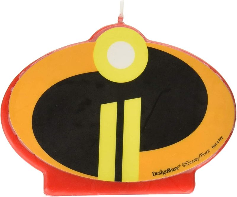 Photo 1 of amscan 170519 Disney/Pixar"Incredibles 2" Birthday Candle, Multicolor, Standard
