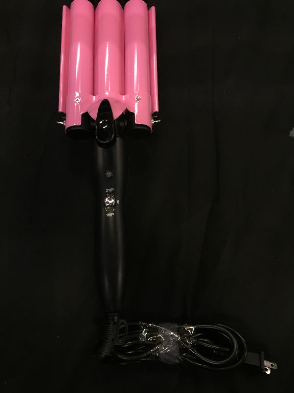 Photo 3 of  3 Jumbo Barrel Curling Iron Wand 32mm Hair Waver Temperature Adjustable Ceramic Big Waves Hair Crimper 
